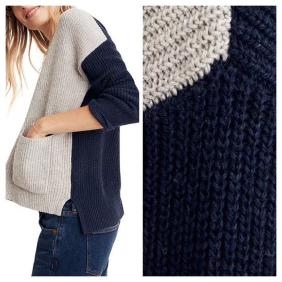 Madewell Boxy Harper Rib Knit Pullover Size Small - Picture 2 of 12